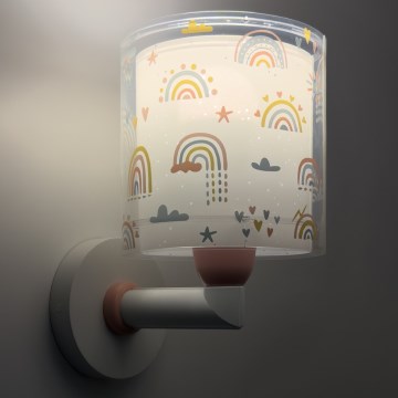 Dalber 41199 - Bērnu sienas lampa RAINBOW 1xE27/15W/230V daudzkrāsaina