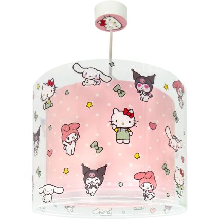Dalber 41252 - Bērnu lustra HELLO KITTY&FRIENDS 1xE27/15W/230V rozā