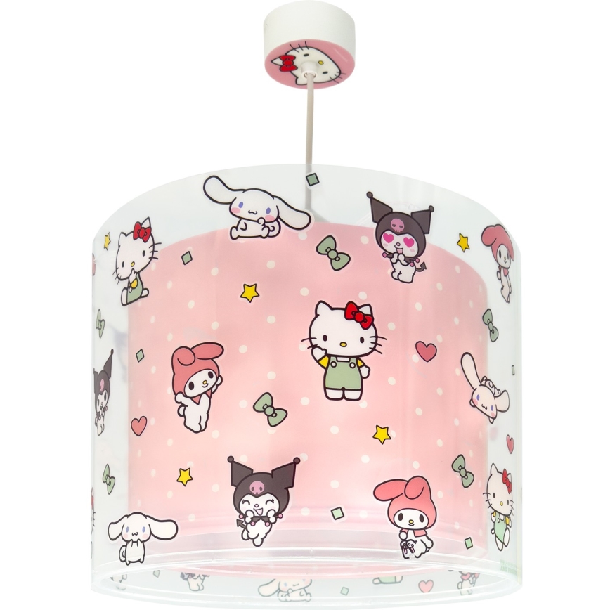 Dalber 41252 - Bērnu lustra HELLO KITTY&FRIENDS 1xE27/15W/230V rozā
