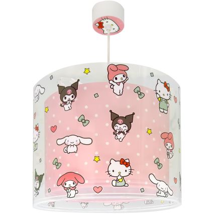 Dalber 41252 - Bērnu lustra HELLO KITTY&FRIENDS 1xE27/15W/230V rozā