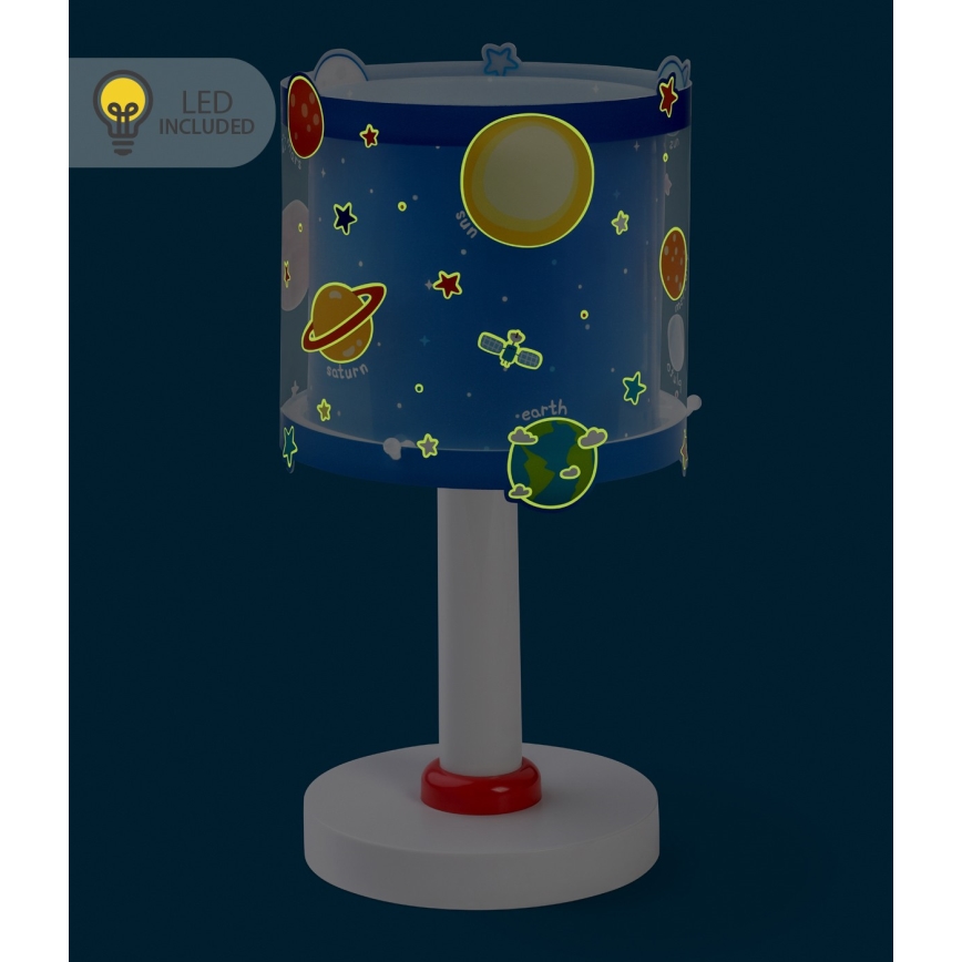 Dalber 41341N - LED bērnu lampiņa PLANETS 1xG4/4W/230V zila