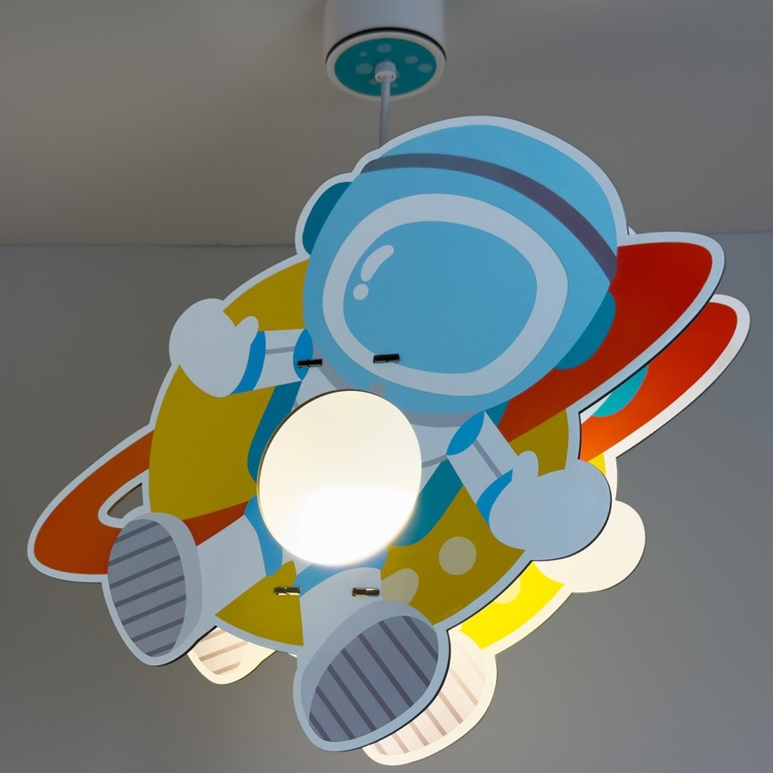 Dalber 41347 - Bērnu lustra ASTRONAUT 1xE27/15W/230V