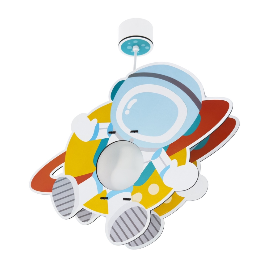 Dalber 41347 - Bērnu lustra ASTRONAUT 1xE27/15W/230V