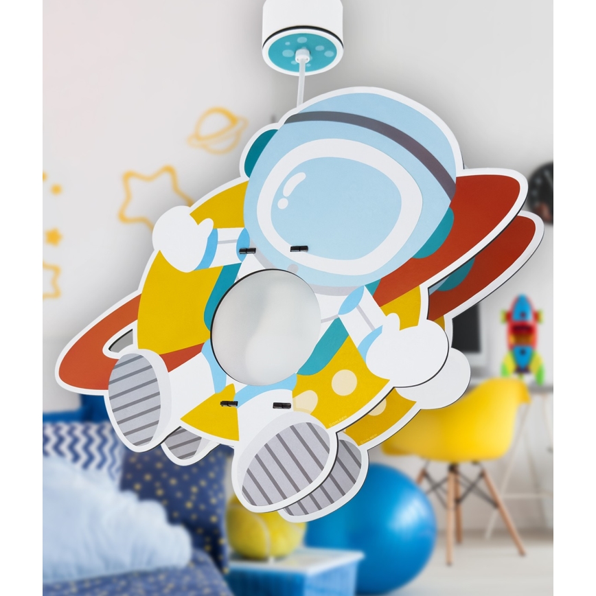 Dalber 41347 - Bērnu lustra ASTRONAUT 1xE27/15W/230V