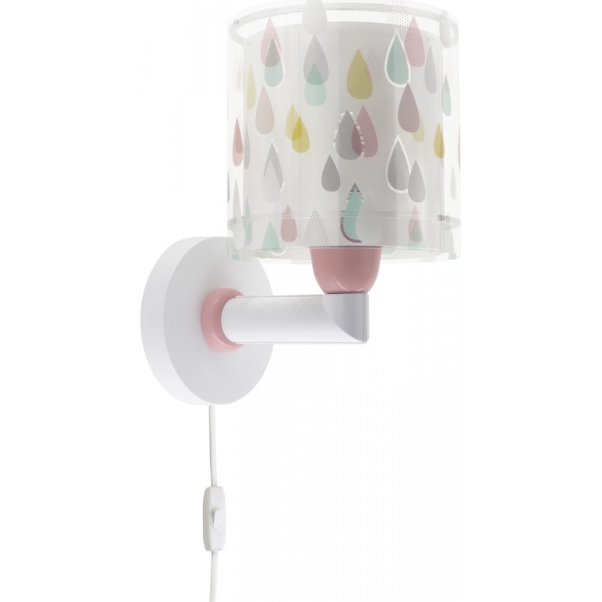 Dalber 41439 - Bērnu sienas gaismeklis COLOR RAIN 1xE27/60W/230V