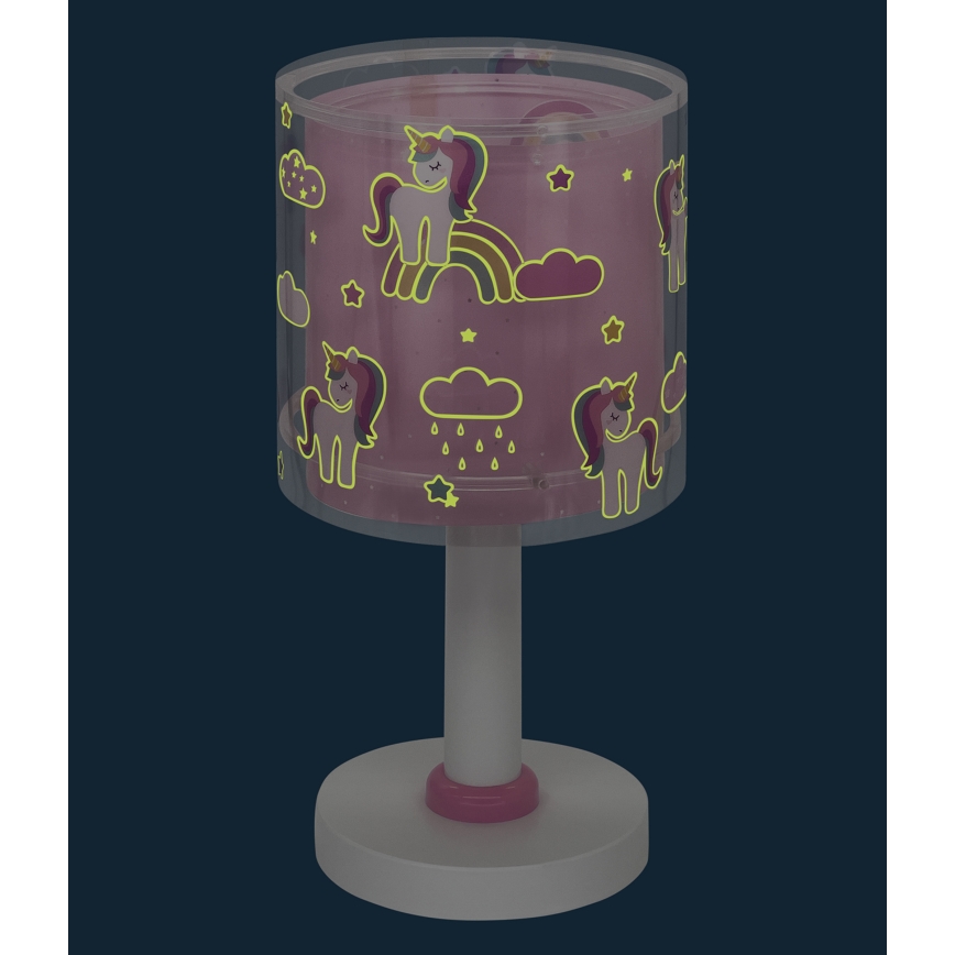 Dalber 41591N - LED bērnu galda lampa UNICORNS 1xG4/4W/230V rozā