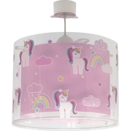 Dalber 41592 - Bērnu lustra UNICORNS 1xE27/60W/230V