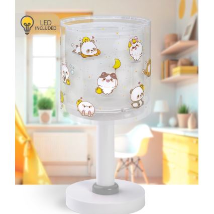 Dalber 41761E - LED bērnu lampiņa KAWAII FRIENDS 1xG4/4W/230V pelēka