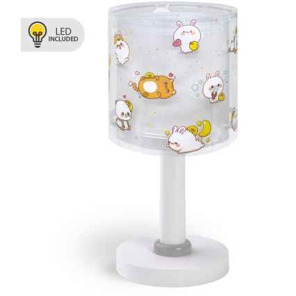 Dalber 41761E - LED bērnu lampiņa KAWAII FRIENDS 1xG4/4W/230V pelēka