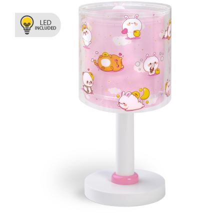 Dalber 41761S - LED bērnu galda lampiņa KAWAII FRIENDS 1xG4/4W/230V rozā