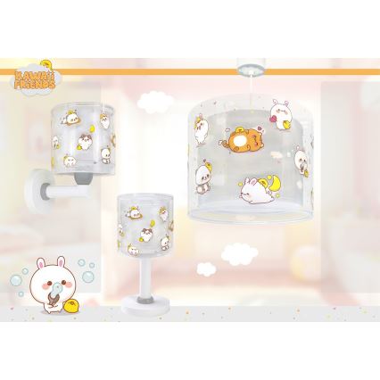 Dalber 41769E - Bērnu sienas lampa KAWAII FRIENDS 1xE27/15W/230V pelēka