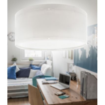 Dalber 42006E - Bērnu griestu lampa COLOR LIGHT 2xE27/15W/230V balta