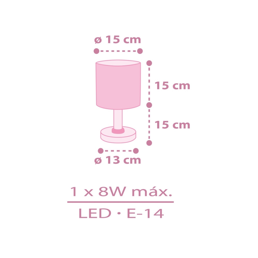 Dalber 42491N - LED bērnu lampiņa FAIRY DREAMS 1xG4/4W/230V rozā