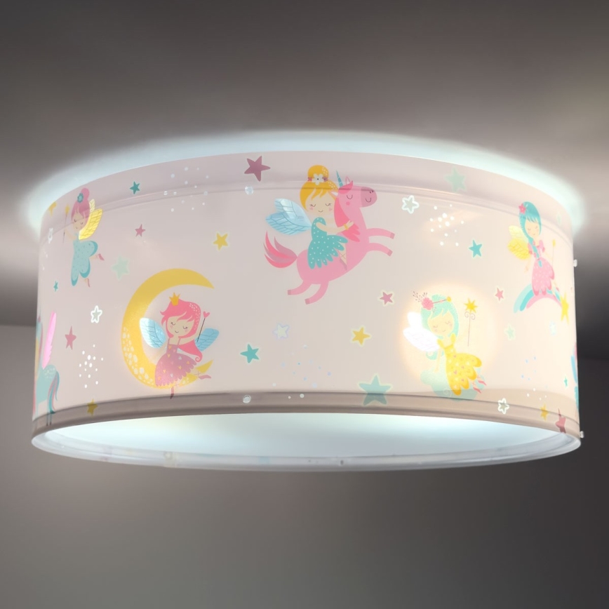 Dalber 42496 - Bērnu griestu lampa FAIRY DREAMS 2xE27/15W/230V