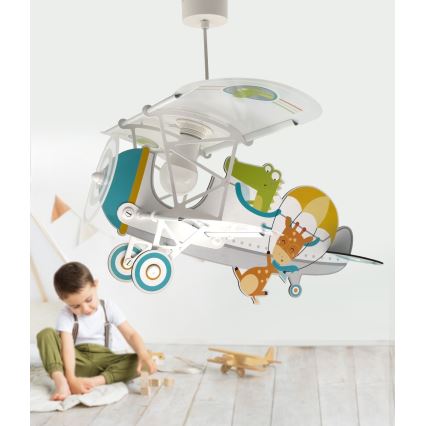 Dalber 54542 - Bērnu lustra LITTLE CROCODILE 1xE27/15W/230V