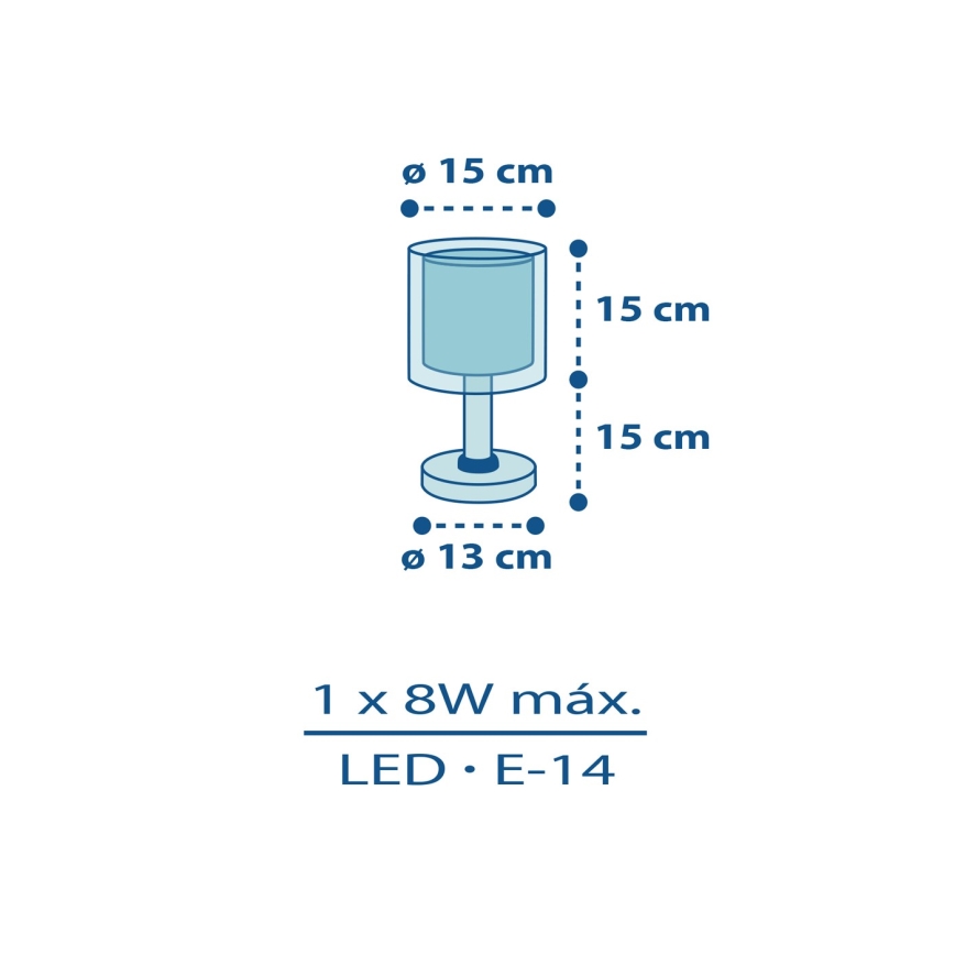 Dalber 60611N - LED bērnu lampiņa POLICE 1xG4/4W/230V daudzkrāsaina