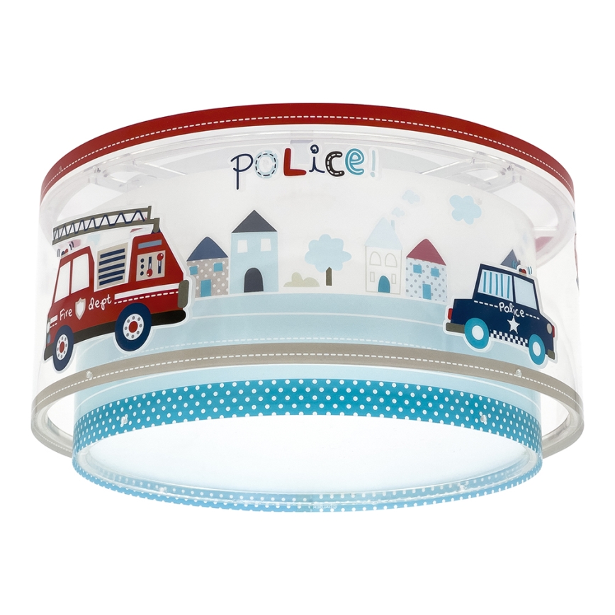 Dalber 60616 - Bērnu griestu lampa POLICE 2xE27/60W/230V