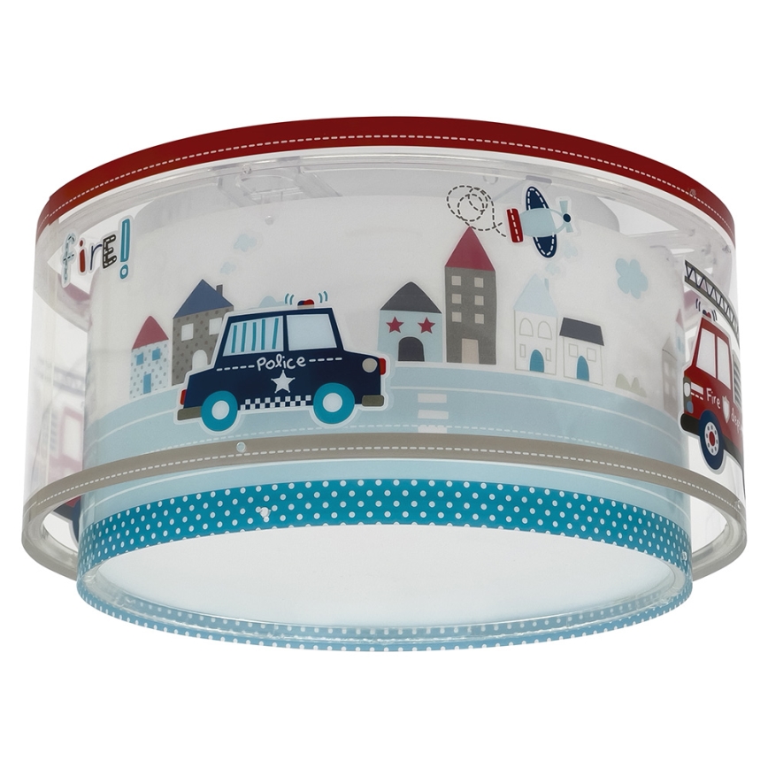 Dalber 60616 - Bērnu griestu lampa POLICE 2xE27/60W/230V