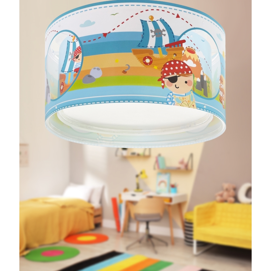Dalber 60656 - Bērnu griestu lampa PIRĀTS ISLAND 2xE27/15W/230V