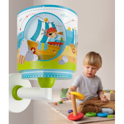 Dalber 60659 - Bērnu sienas gaismeklis PIRATE ISLAND 1xE27/15W/230V