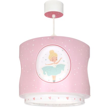 Dalber 60912 - Bērnu lustra PRINCESS DANCE 1xE27/15W/230V rozā