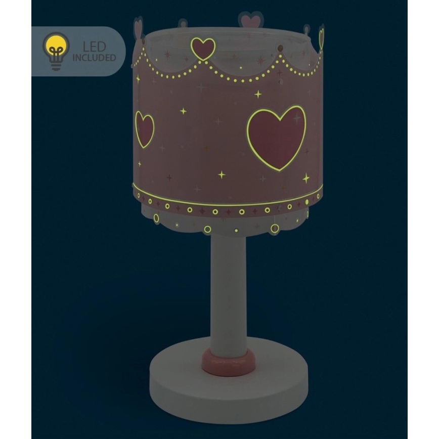 Dalber 61101N - LED bērnu lampiņa LITTLE QUEEN 1xG4/4W/230V rozā