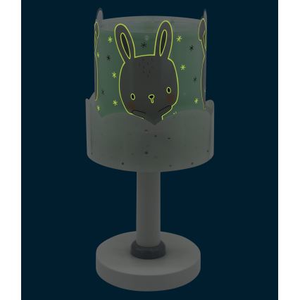 Dalber 61151H - Bērnu lampa BUNNY 1xE14/40W/230V zaļa