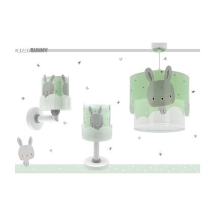 Dalber 61151H - Bērnu lampa BUNNY 1xE14/40W/230V zaļa