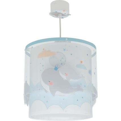 Dalber 61172T - Bērnu lustra WHALE DREAMS 1xE27/15W/230V zila