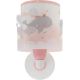 Dalber 61179S - Bērnu sienas lampa WHALE DREAMS 1xE27/15W/230V rozā