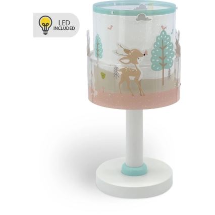 Dalber 61271N - LED bērnu lampiņa LOVING DEER 1xG4/4W/230V daudzkrāsaina