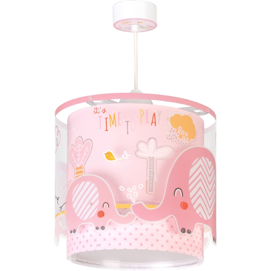 Dalber 61332S - Bērnu lustra LITTLE ELEPHANT 1xE27/60W/230V