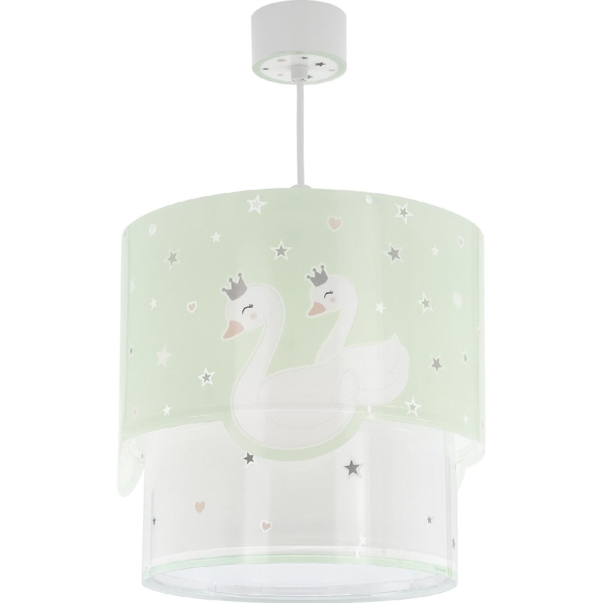 Dalber 61712H - Bērnu lustra SWEET LOVE 1xE27/60W/230V zaļa