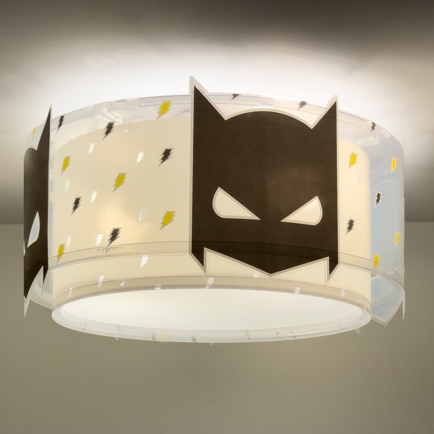 Dalber 61806 - Bērnu griestu lampa DARK HERO 2xE27/15W/230V
