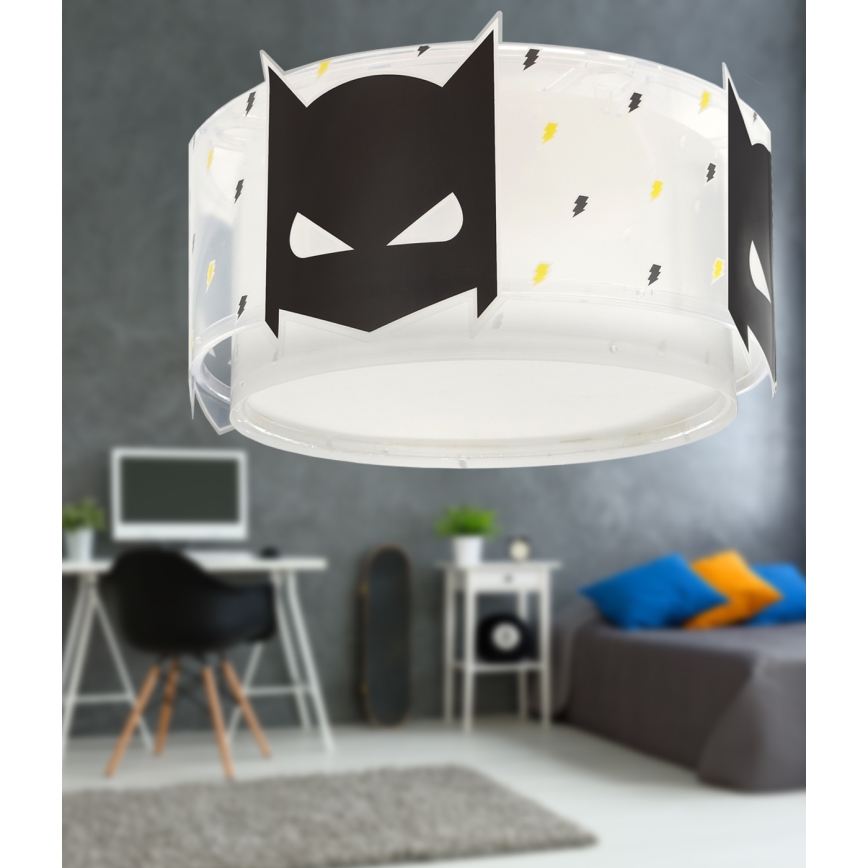 Dalber 61806 - Bērnu griestu lampa DARK HERO 2xE27/15W/230V