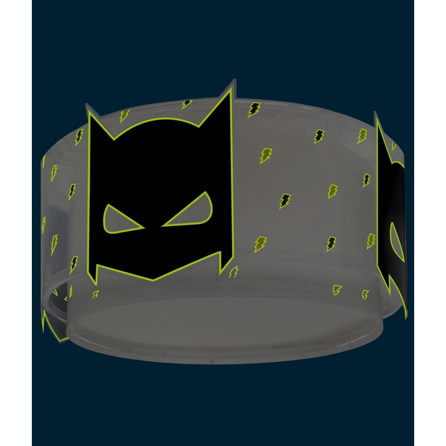Dalber 61806 - Bērnu griestu lampa DARK HERO 2xE27/15W/230V