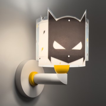 Dalber 61809 - Bērnu sienas gaismeklis DARK HERO 1xE27/15W/230V