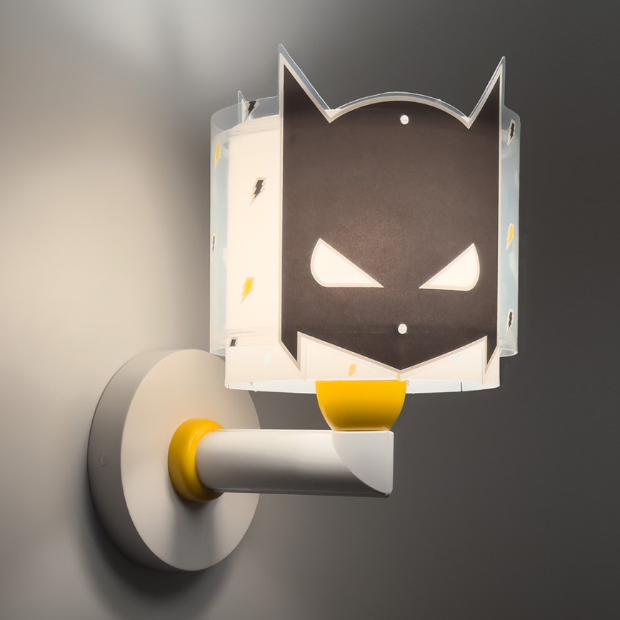 Dalber 61809 - Bērnu sienas gaismeklis DARK HERO 1xE27/15W/230V