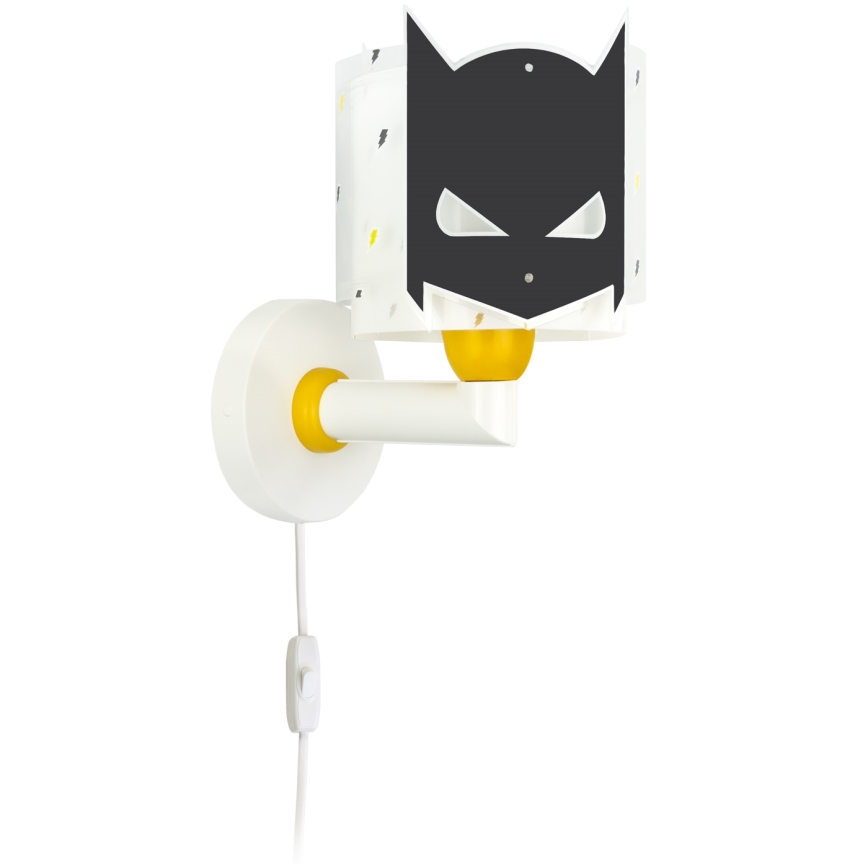 Dalber 61809 - Bērnu sienas gaismeklis DARK HERO 1xE27/15W/230V