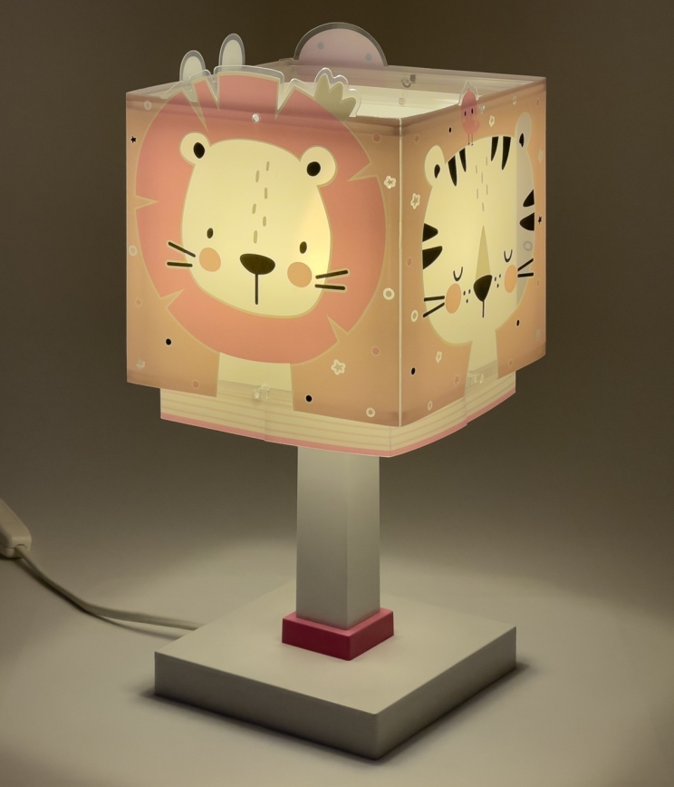 Dalber 63111NS - LED bērnu lampiņa BABY JUNGLE 1xG4/4W/230V rozā