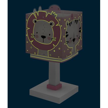 Dalber 63111NS - LED bērnu lampiņa BABY JUNGLE 1xG4/4W/230V rozā