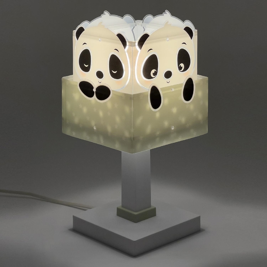 Dalber 63161H - Bērnu lampa PANDA 1xE14/40W/230V zaļa