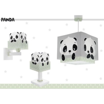 Dalber 63161H - Bērnu lampa PANDA 1xE14/40W/230V zaļa