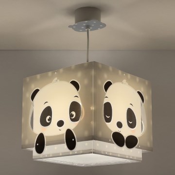 Dalber 63162T - Bērnu lustra PANDA 1xE27/60W/230V zila