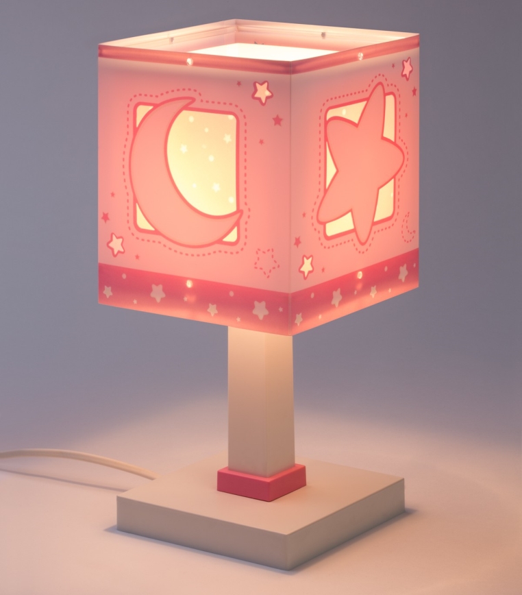 Dalber 63231NS - bērnu LED lampiņa MOONLIGHT 1xG4/4W/230V rozā