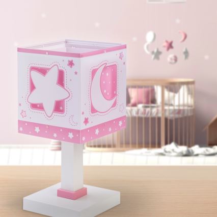 Dalber 63231NS - bērnu LED lampiņa MOONLIGHT 1xG4/4W/230V rozā