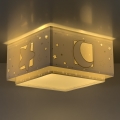 Dalber 63236E - Bērnu griestu lampa MOONLIGHT 2xE27/60W/230V pelēka
