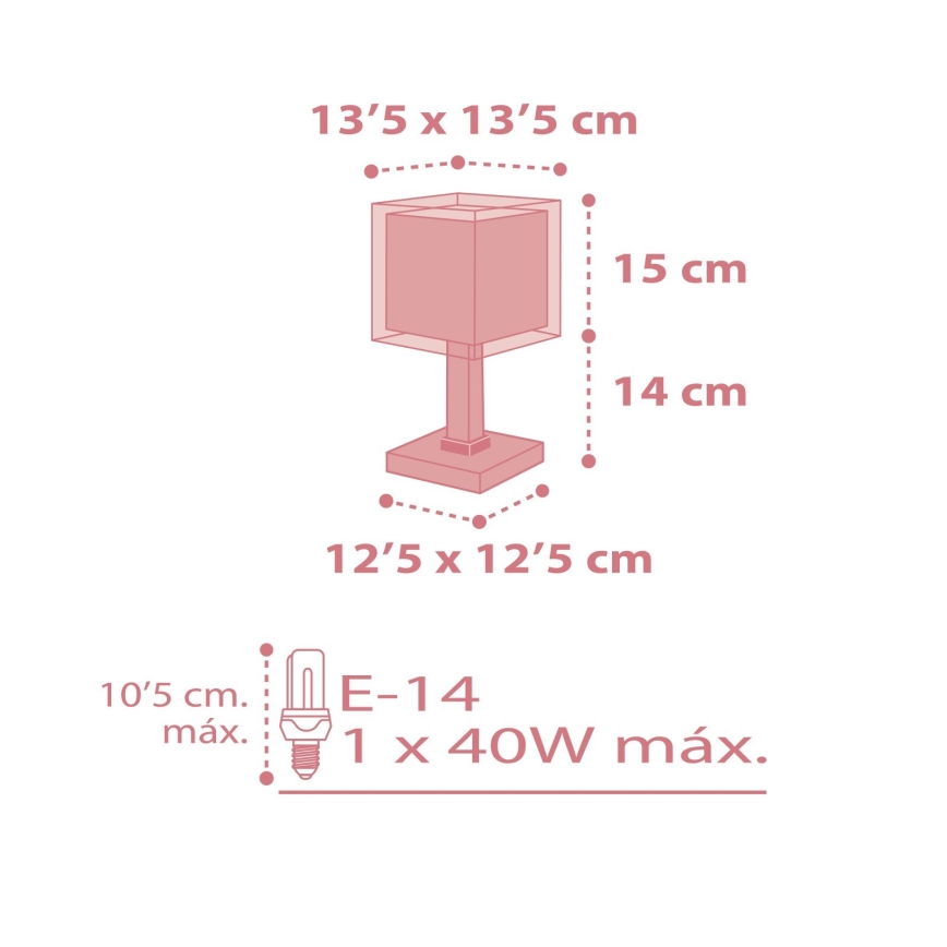 Dalber 63261S - Bērnu lampa KOALA 1xE14/40W/230V
