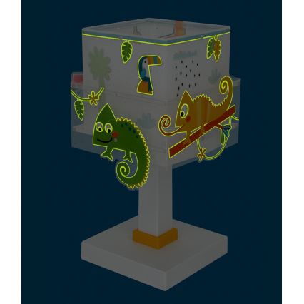 Dalber 63311N - LED bērnu lampiņa HAPPY JUNGLE 1xG4/4W/230V daudzkrāsaina