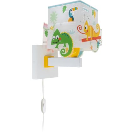 Dalber 63319 - Bērnu sienas lampa HAPPY JUNGLE 1xE27/15W/230V